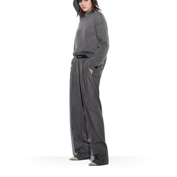 BNWT Tom Ford Tailoring Cashmere Logo Waistband Straight Trousers Medium - Picture 4 of 7